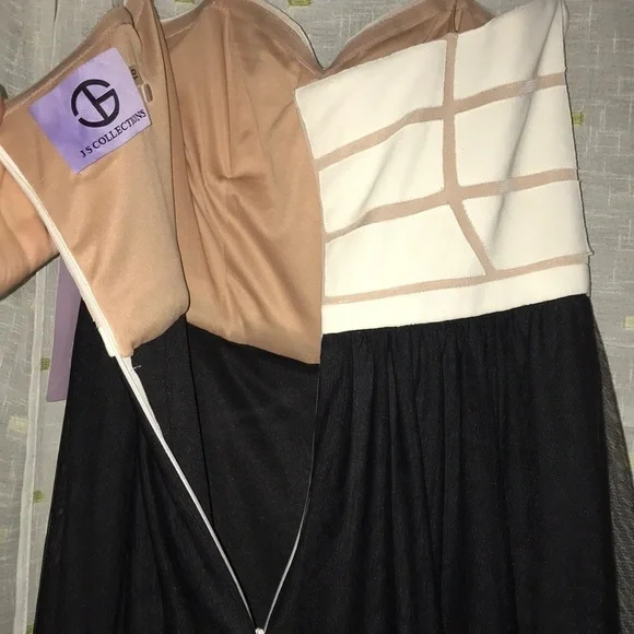 NWT JS Collections Strapless Evening Gown Prom Dress Size 10